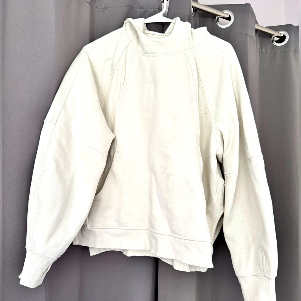 Scuba oversized side slit hoodie